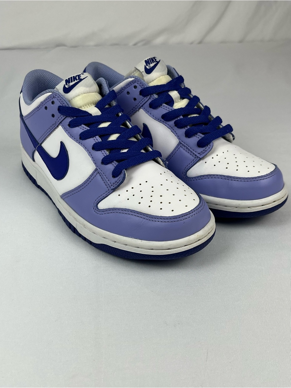 Nike Dunk Low GS "Blueberry" DZ4456-100 Youth Size 7Y White Purple Sneakers